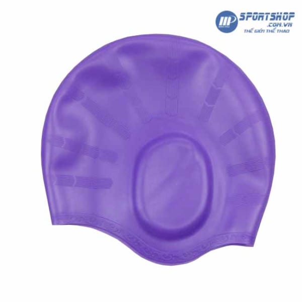Mũ bơi che tai-purple